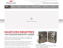 Tablet Screenshot of dauntlessmolds.com